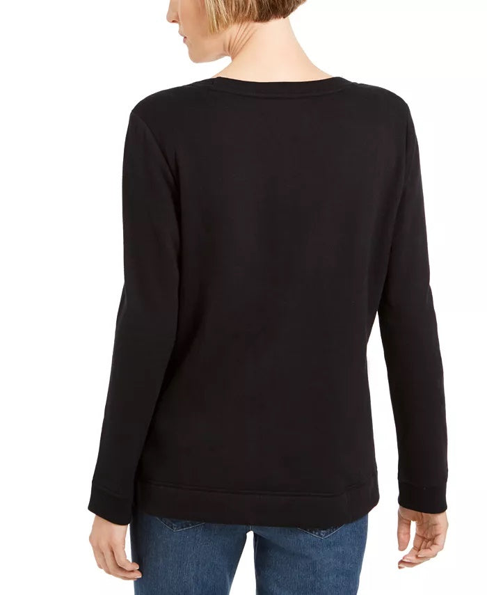 Karen Scott Sport Xadrez Rena Top Feminino Preto Tamanho X-G