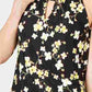 INC International Concepts Top Halter Estampado Feminino com Decote em Fechadura Amarelo Tamanho Médio