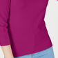 Blusa feminina Maison Jules com manga 3/4 e decote redondo, rosa, tamanho extrapequeno