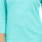 Karen Scott Top Feminino com Tachas e Conchas Azul Tamanho P