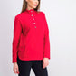Karen Scott Sport Feminino Gola Simulada Bainha Ventilada Top Vermelho Tamanho X-S