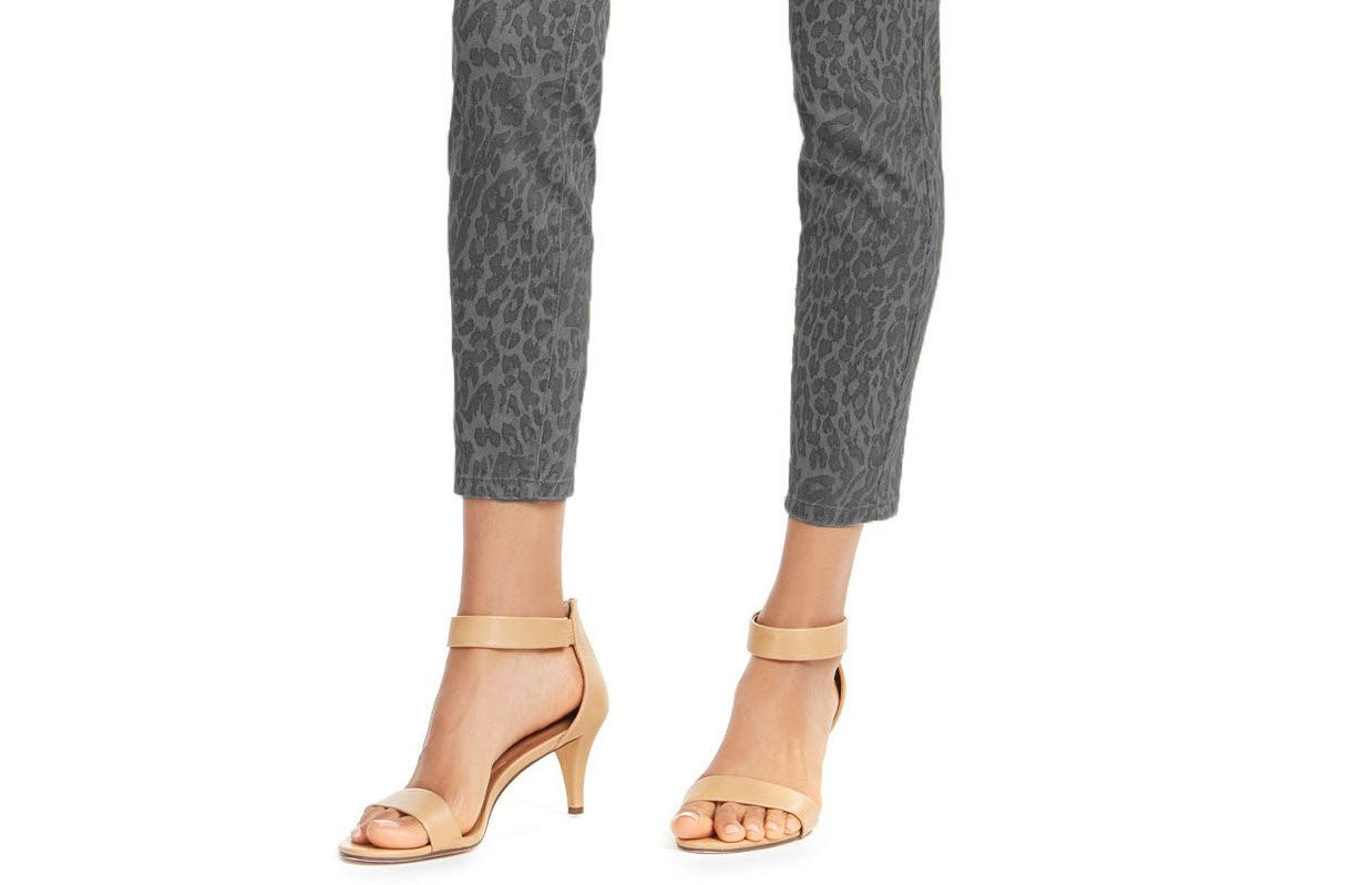 Calça jeans skinny feminina curvilínea, tamanho 2, cinza, estilo &amp; co
