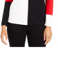 Blusa Alfani Feminina Ombro Caído Colorblocked Vermelha Tamanho Pequeno Pequeno