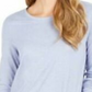 Top feminino com brilho salpicado estilo &amp; co, azul, tamanho pequeno