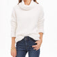Suéter feminino estilo &amp; co sherpa com gola alta, branco, tamanho extragrande