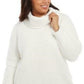 Suéter feminino plus size com gola alta e sherpa sintética, tamanho natural, tamanho 1X, da Style &amp; Co