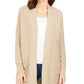 Cardigan feminino patchwork Charter Club bege tamanho extragrande