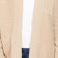 Cardigan feminino patchwork Charter Club bege tamanho pequeno