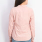 Camisa feminina de veludo cotelê liso Charter Club, rosa, tamanho extra pequeno