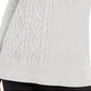 Suéter feminino Charter Club Patchwork com gola assimétrica, tamanho X-S