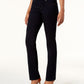 Calça jeans feminina estilo reto estilo &amp; co, preta, tamanho médio