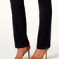 Calça jeans feminina estilo reto estilo &amp; co, preta, tamanho médio