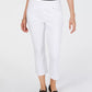 Calça skinny cropped feminina INC International Concepts Curvy Pull-On, bege, tamanho 10