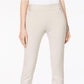 Calça skinny cropped feminina INC International Concepts Curvy Pull-On, bege, tamanho 10