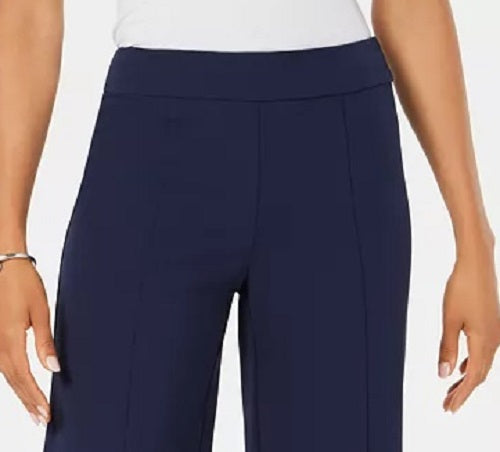 Calça curta feminina JM Collection azul tamanho grande