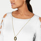 Blusa feminina JM Collection com bainha assimétrica e manga escada, branca, tamanho pequeno