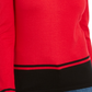 Karen Scott Suéter Feminino com Barra Colorida e Blocos Vermelho Tamanho X-G