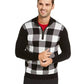 Suéter masculino Charter Club Buffalo Check Family, branco, tamanho médio
