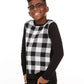 Charter Club Big Boy's Buffalo Check Family Sweater Tamanho Natural X-Grande