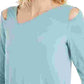 Blusa assimétrica com ombros descobertos Alfani feminina, verde, tamanho XX-G