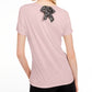 Camiseta feminina lisa com amarração nas costas Maison Jules, rosa, tamanho extragrande