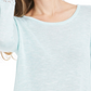 Suéter túnica mesclado com acabamento em ponta estilo &amp; co feminino, verde, tamanho extragrande