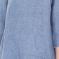 Blusa de linho com bainha desfiada feminina Charter Club, azul-marinho, tamanho X-S