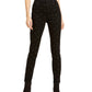 Calça jeans skinny feminina Bar III com tachas no tornozelo, preta, tamanho 2