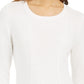 Suéter feminino de ponto misto Style &amp; Co, branco, tamanho pequeno