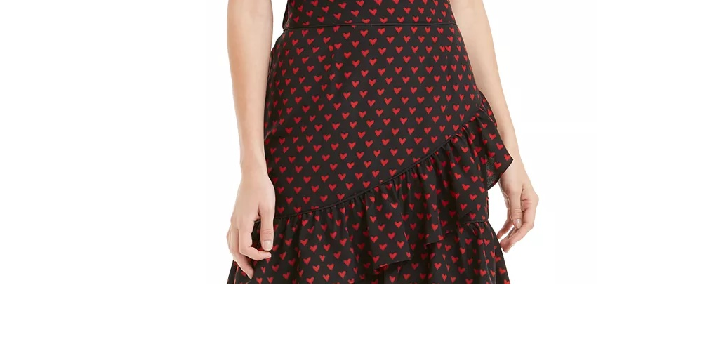 Blusa feminina Maison Jules com gola contrastante e estampa contrastante, preta, tamanho pequeno
