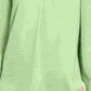Blusa feminina Alfani com decote em V, verde, tamanho médio