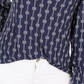Top feminino estampado com decote dividido azul tamanho XX-G