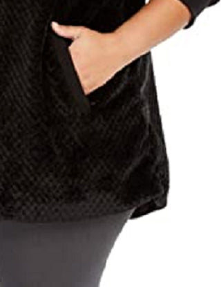 Jaqueta Sherpa Acolchoada Plus Size Feminina Ideology Preta Tamanho 1X
