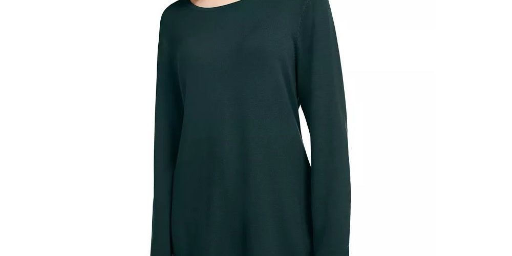 Top feminino com bainha grommet da INC International Concepts, verde, tamanho médio