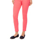 Calça curta feminina Charter Club Chelsea Twill com controle de barriga, vermelha, tamanho 18