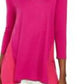 JM Collection Top Feminino Mixed Media Studs Rosa Tamanho X-Grande