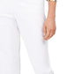 Calça Capri Feminina JM Collection com Bainha Embelezada, Branca, Tamanho Médio