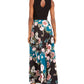 Vestido longo feminino pequeno 2 em 1 com decote em V e costas abertas, preto, tamanho 0P, da INC International Concepts