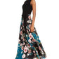 Vestido longo feminino pequeno 2 em 1 com decote em V e costas abertas, preto, tamanho 0P, da INC International Concepts