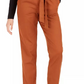 Calça feminina Bar III Becca Tilley X Paperbag Waist Laranja Tamanho Grande