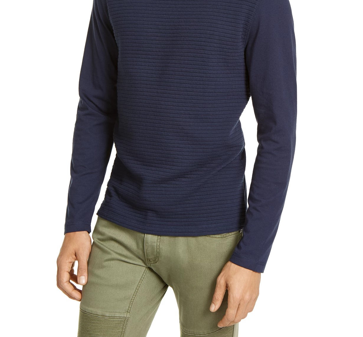 Camiseta masculina otomana INC International Concepts azul escuro tamanho pequeno