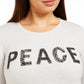 Blusa feminina de manga comprida com detalhes em estilo e co, cinza, tamanho 2X