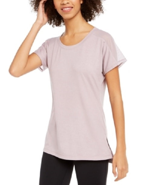 Camiseta feminina Ideology Fitness Running Roxa Tamanho X-S