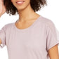 Camiseta feminina Ideology Fitness Running Roxa Tamanho X-S