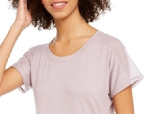 Camiseta feminina Ideology Fitness Running Roxa Tamanho X-S