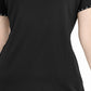 Karen Scott Top Feminino com Tachas e Decote em V Preto Tamanho P