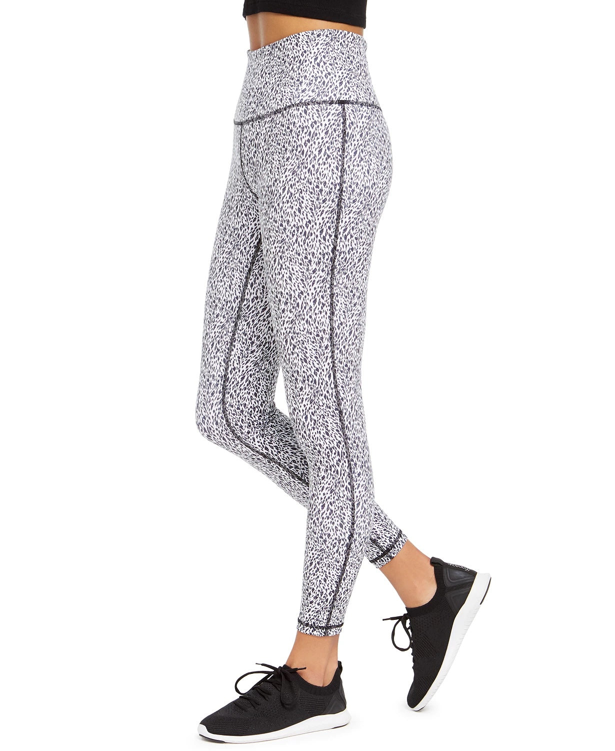 Leggings skinny estampadas brancas femininas Ideology, tamanho pequeno