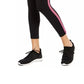 Leggings femininas listradas pop de cintura alta da Ideology, pretas, tamanho X-S