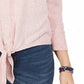 Top feminino com amarração frontal estilo &amp; co, rosa, tamanho GG
