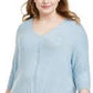 Suéter feminino plus size com amarração na bainha, roxo, tamanho 3X
